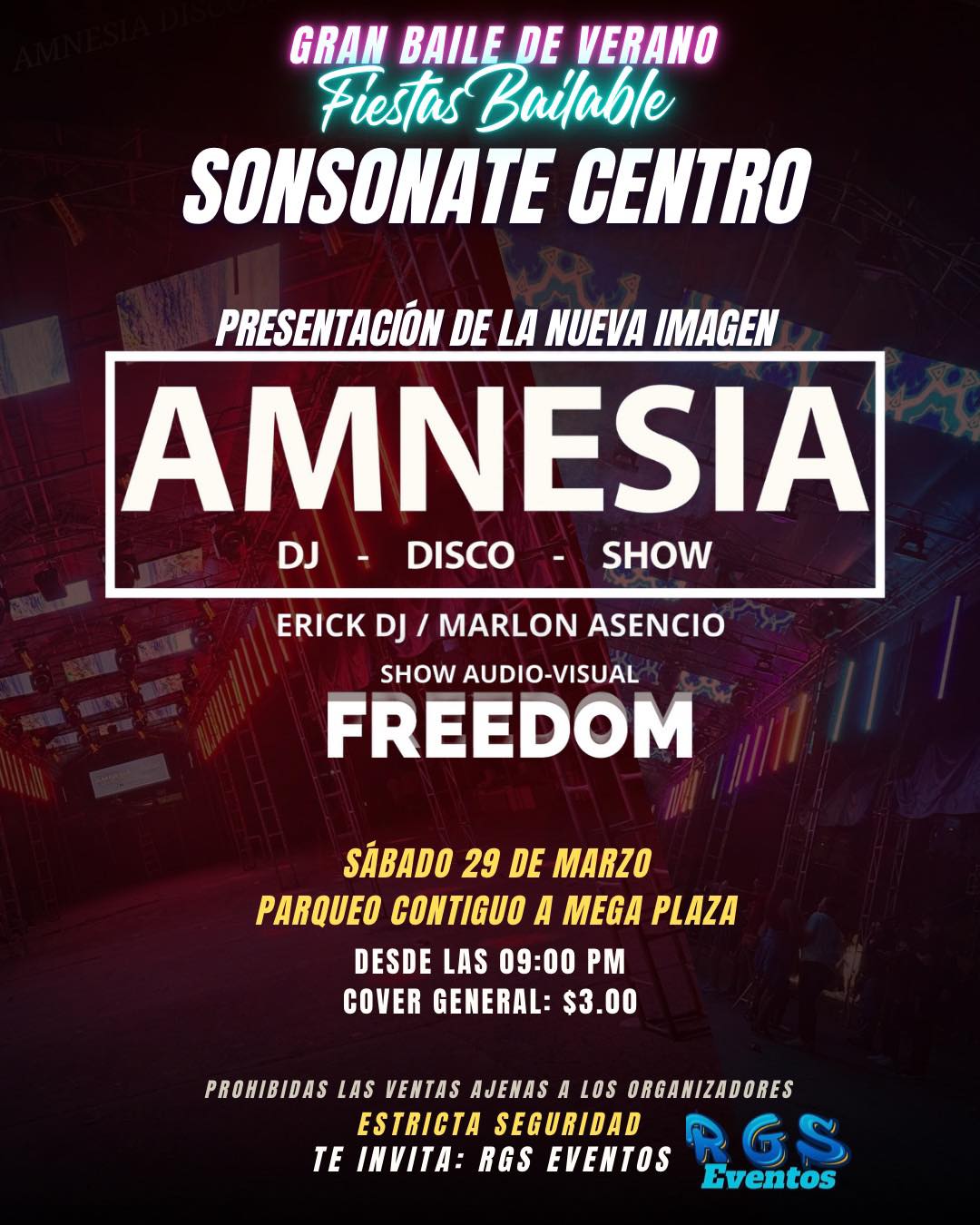 Gran baile de verano en Sonsonate 