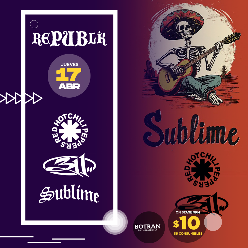 Tributo a Sublime, 311 & RHCP  