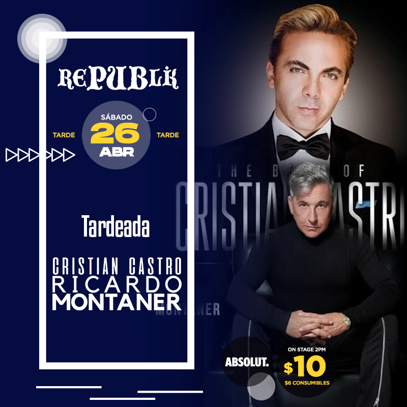 Tardeada Cristian Castro y Ricardo Montaner