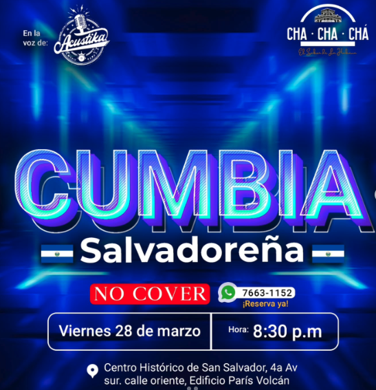 NOCHE DE CUMBIAS SALVADOREÑAS