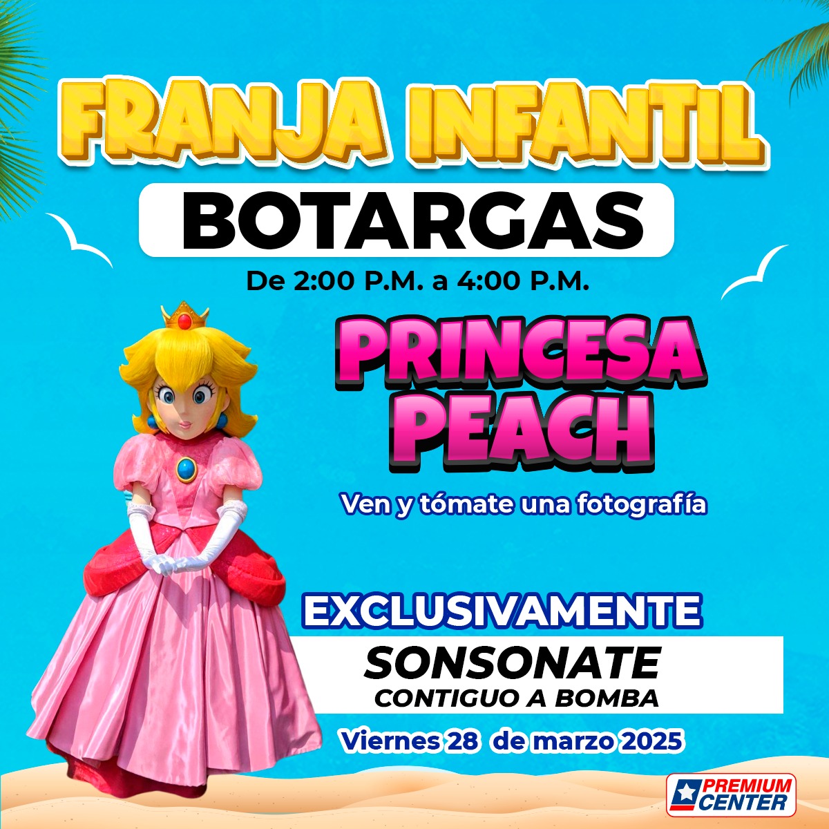 ¡Franja Infantil en Premium Center! 🎉