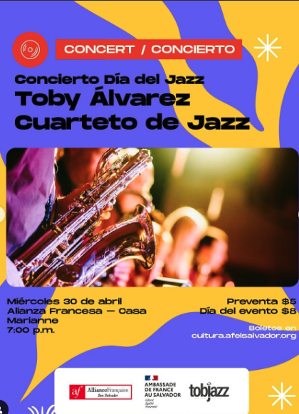Concerto Dia del Jazz Toby Álvarez cuarteto de Jazz
