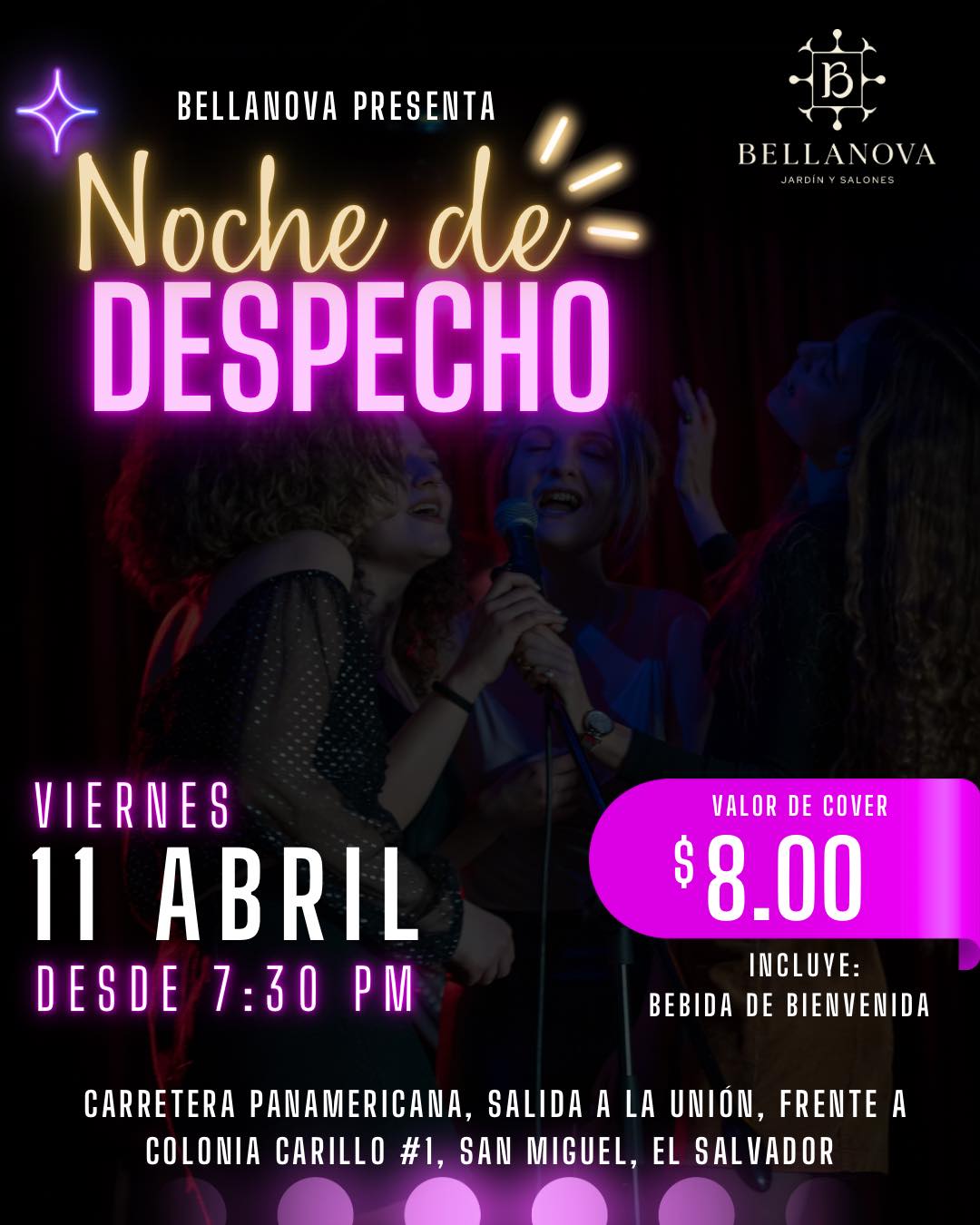  Noche de Despecho en Bellanova 💔🎶