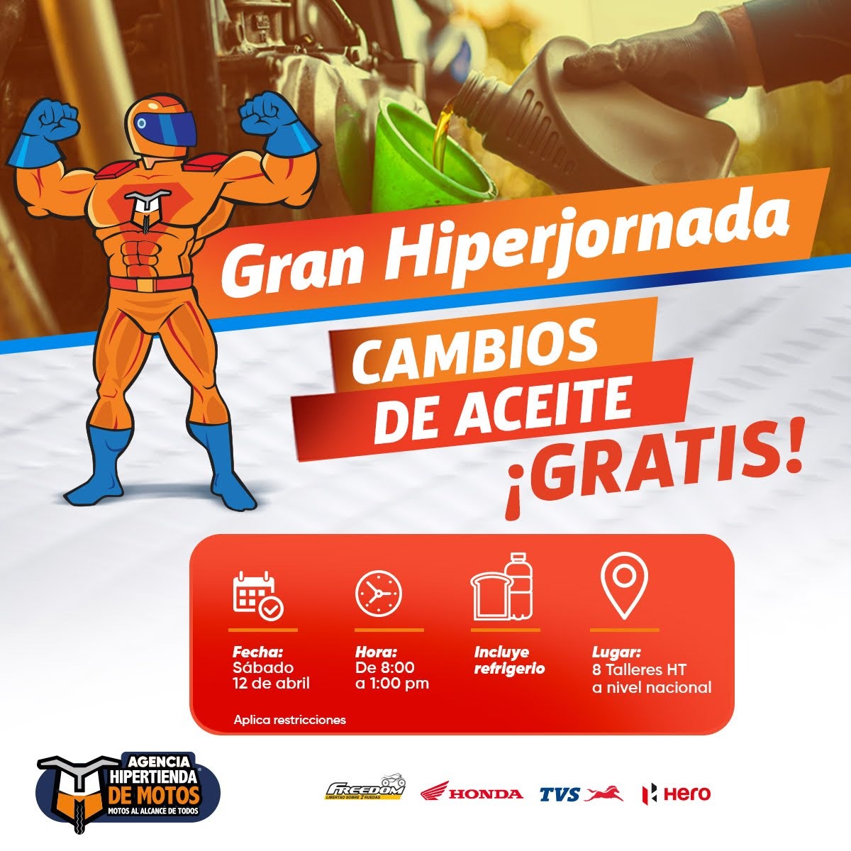 GRAN JORNADA DE CAMBIOS DE ACEITE GRATIS 