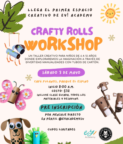 CRAFTY ROLLS WORKSHOP