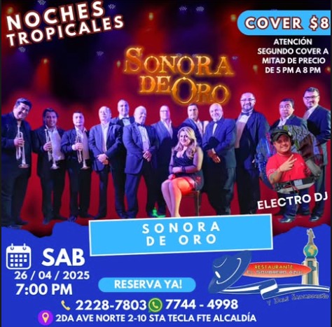 NOCHES TROPICALES CON LA SONORA DE ORO