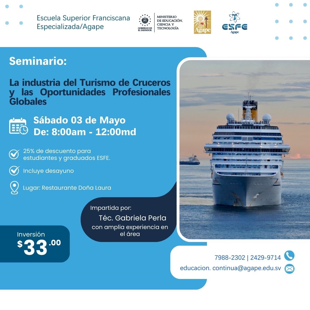 Seminario La Industria del Turismo de Cruceros y Oportunidades Profesionales Globales