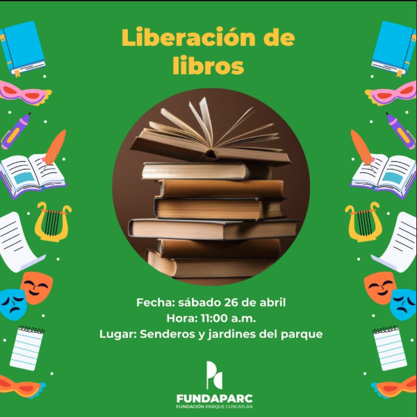 📖 Liberación de libros en conmemoración del Día del Libro.