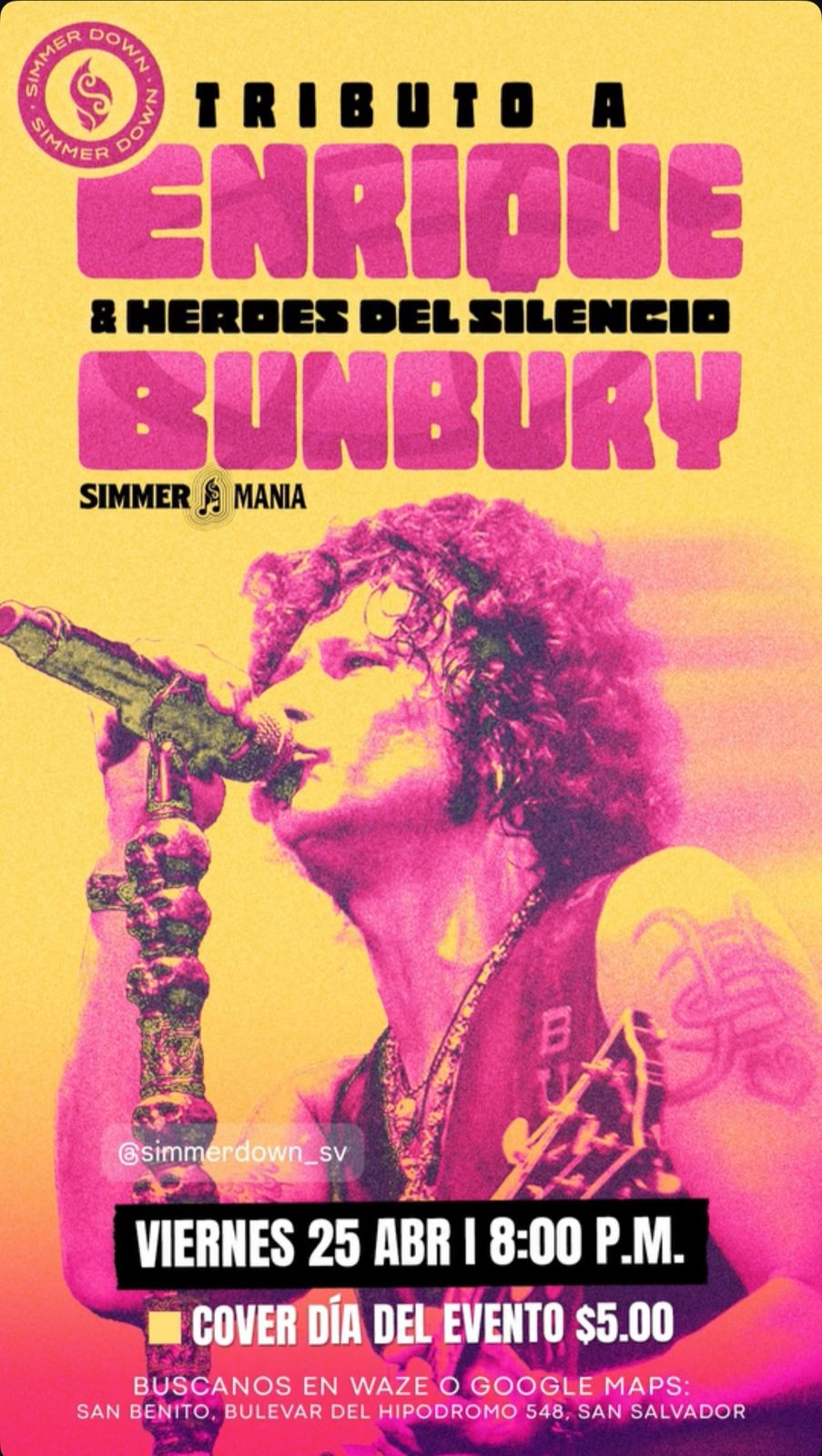 Tributo a Enrique Bunbury y Héroes del Silencio