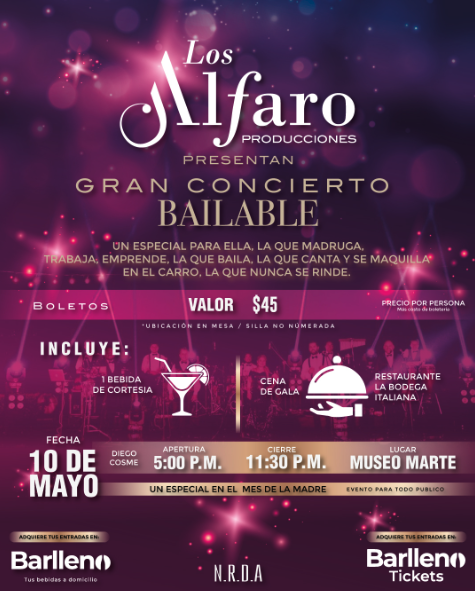 Concierto bailable en honor a todas las que lo dan todo, todos los días.