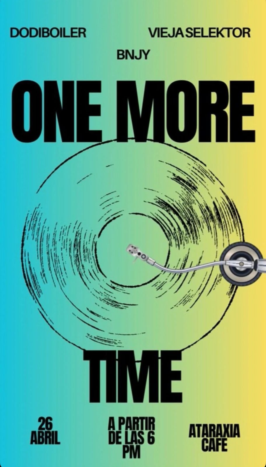 ONE MORE TIME - NOCHE DE VINILOS