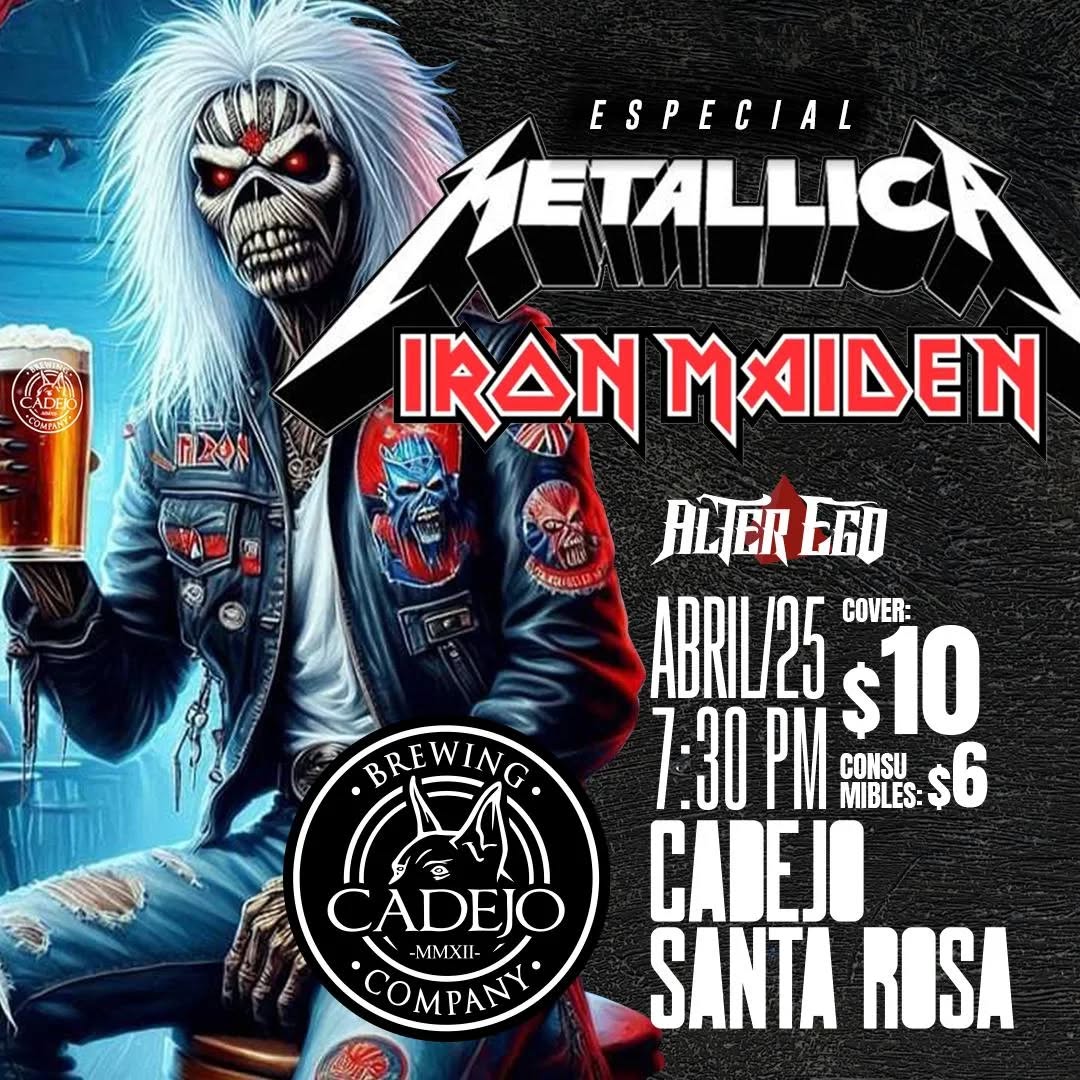 Tributo especial a Metallica y Iron Maiden 