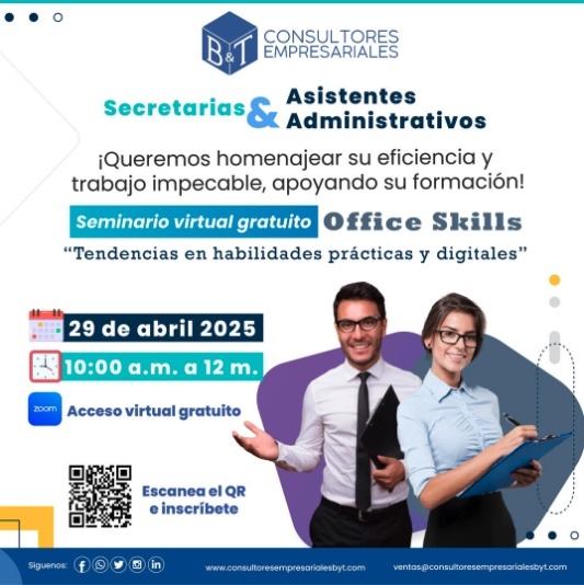 Seminario virtual gratuito office skills