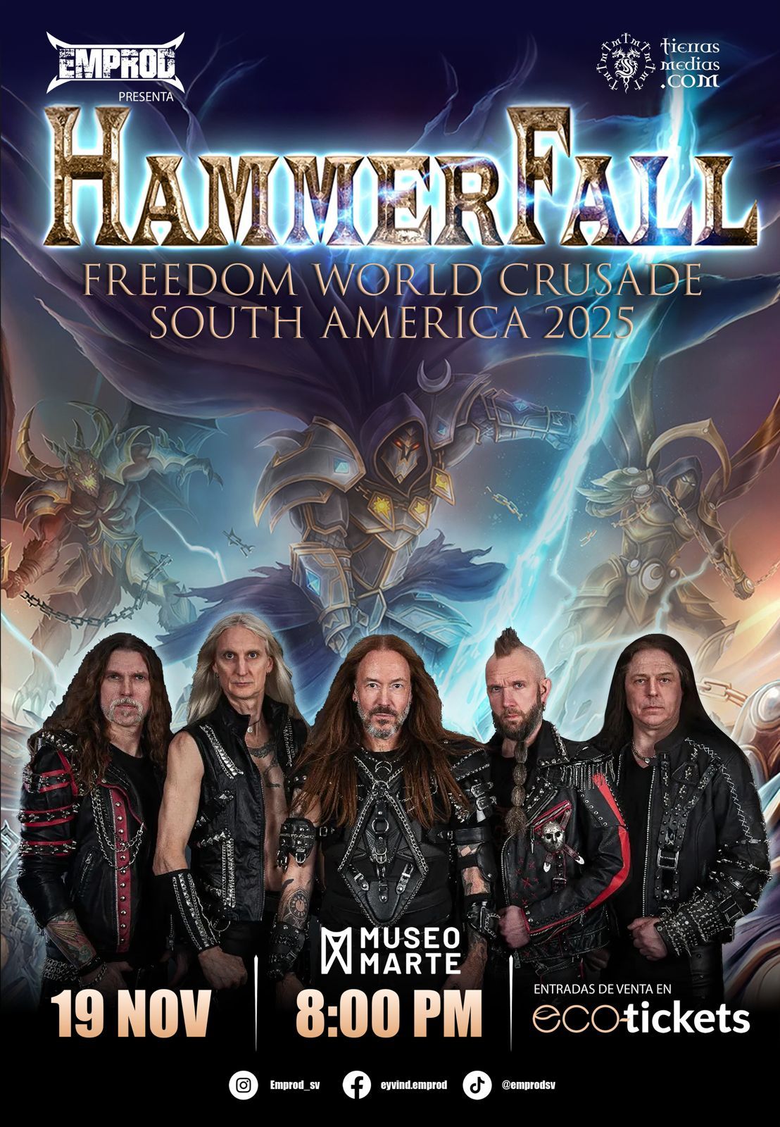 Concierto De HammerFall En El Salvador 2025