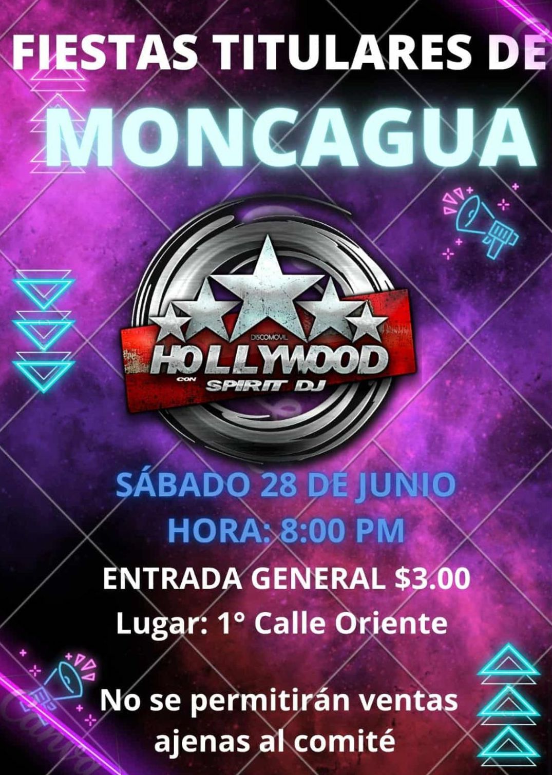 🎉 Fiestas Titulares de Moncagua 🎉