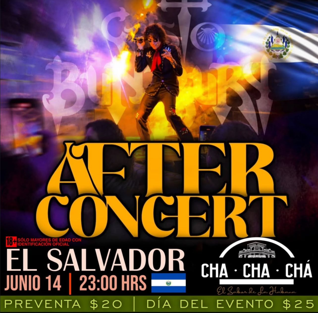 AFTER CONCERT CON CRISTO BUNBURY EN EL SALVADOR