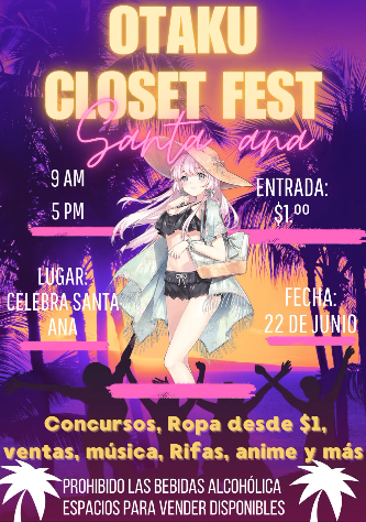 Otaku closet fest en santa ana