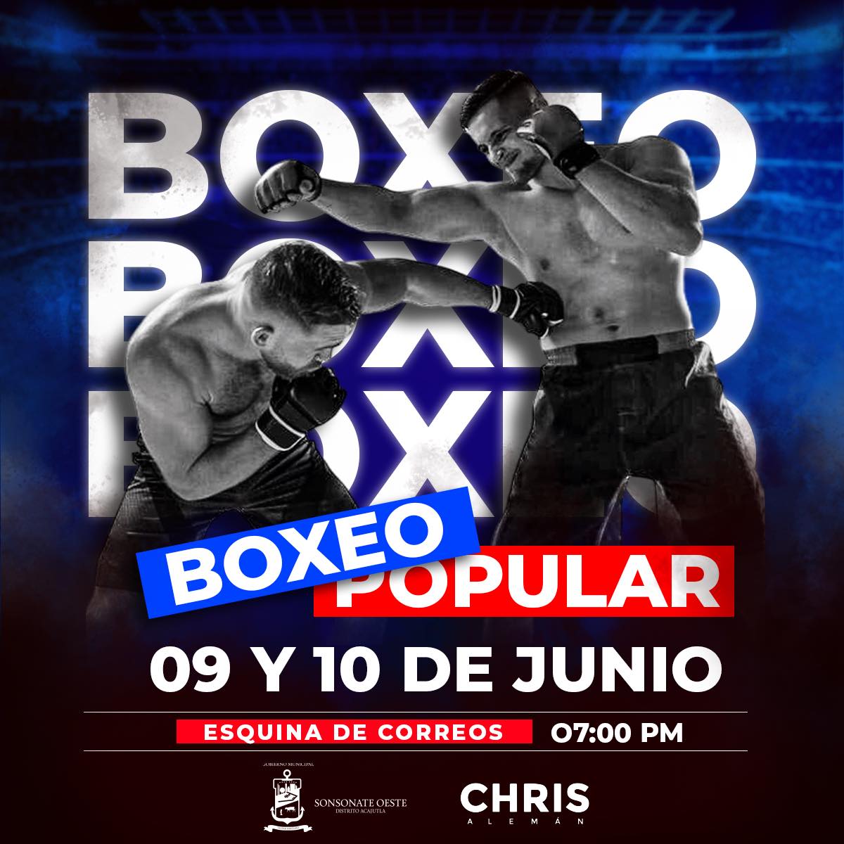 Gran Noche de Boxeo Popular en Acajutla 