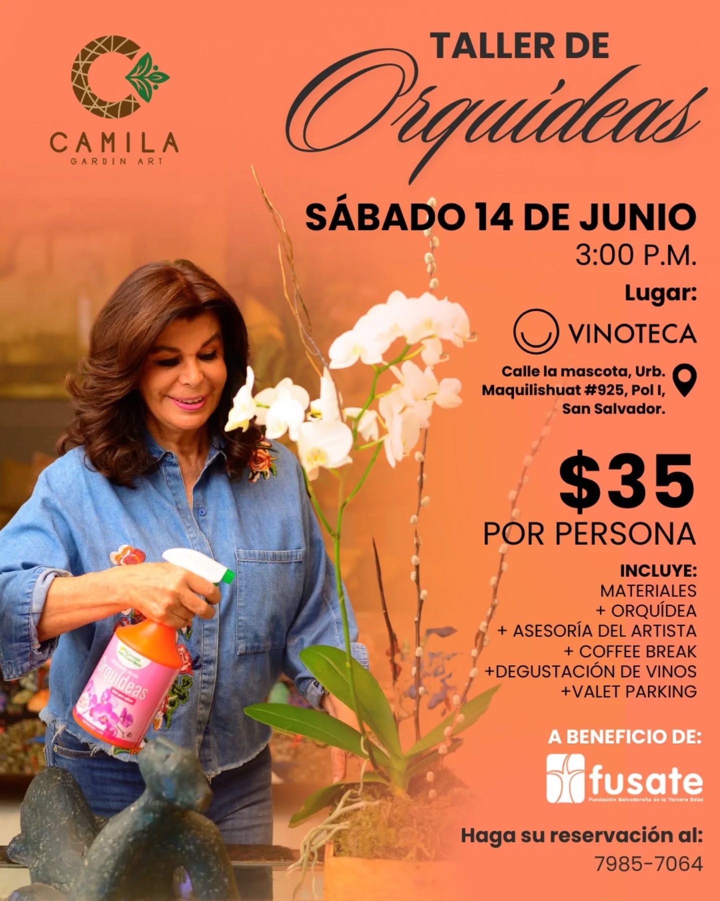 TALLER DE FLORES ORQUIDEAS 