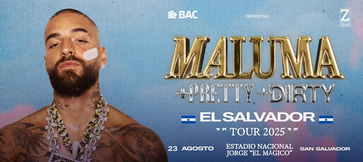 CONCIERTO DE MALUMA EN EL SALVADOR EN SU PRETTY DIRTY TOUR 2025 