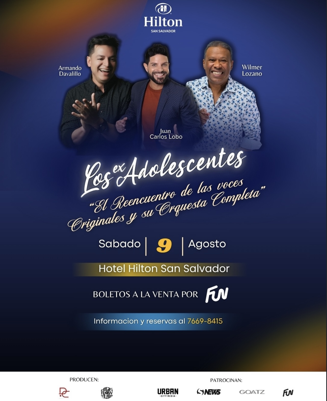 Concierto de los Ex Adolescentes En El Salvador 2025 