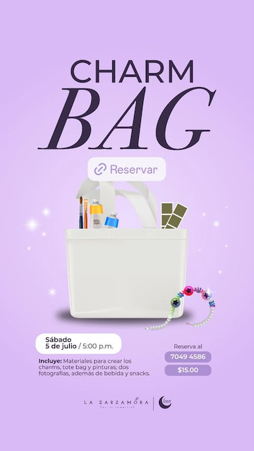 CHARM BAG (CREACIÓN DE BOLSA A TU ESTILO)