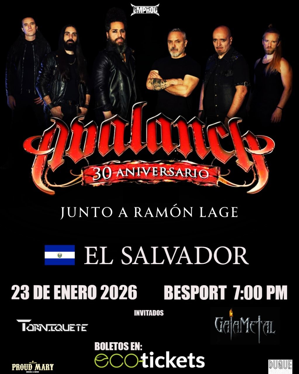 Concierto de Abalanch en El Salvador 