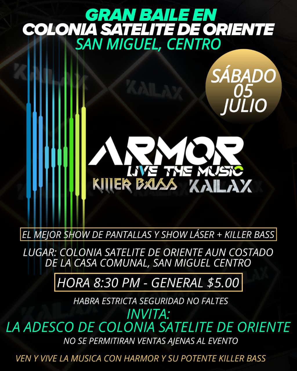 🎉 GRAN BAILE EN COLONIA SATÉLITE DE ORIENTE 🎶