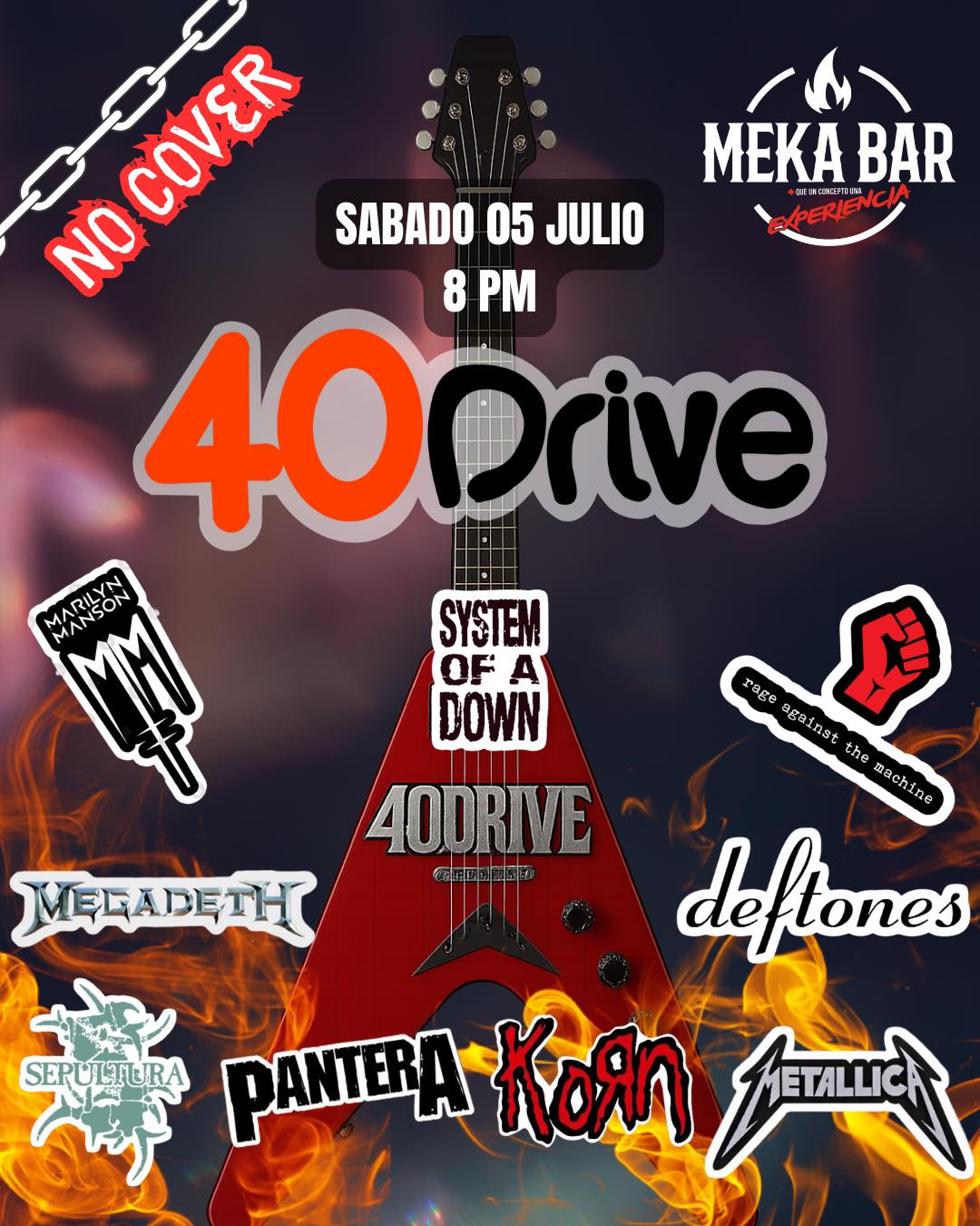 Noche salvaje de rock y metal 🤘