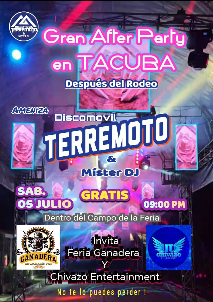 🎉 AFTER PARTY EN TACUBA 🎉