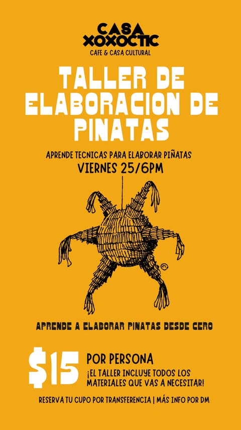 TALLER DE ELABORACIÓN DE PIÑATAS 