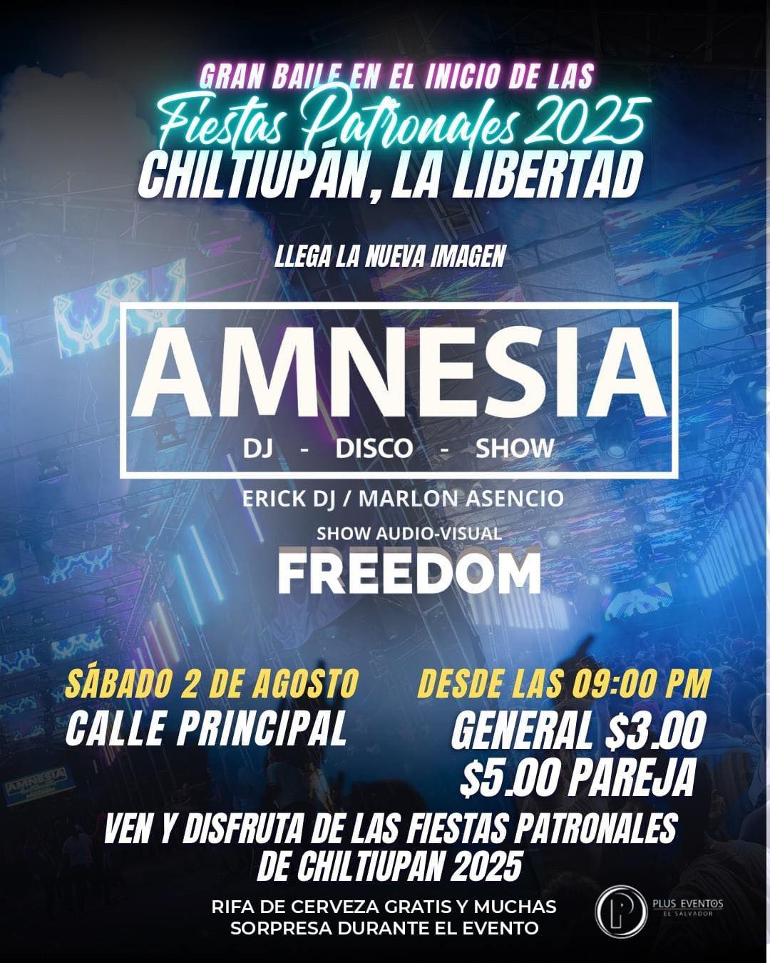 🎉 ¡Baile de Fiestas Patronales 2025 en Chiltiupán, La Libertad! 🎉
