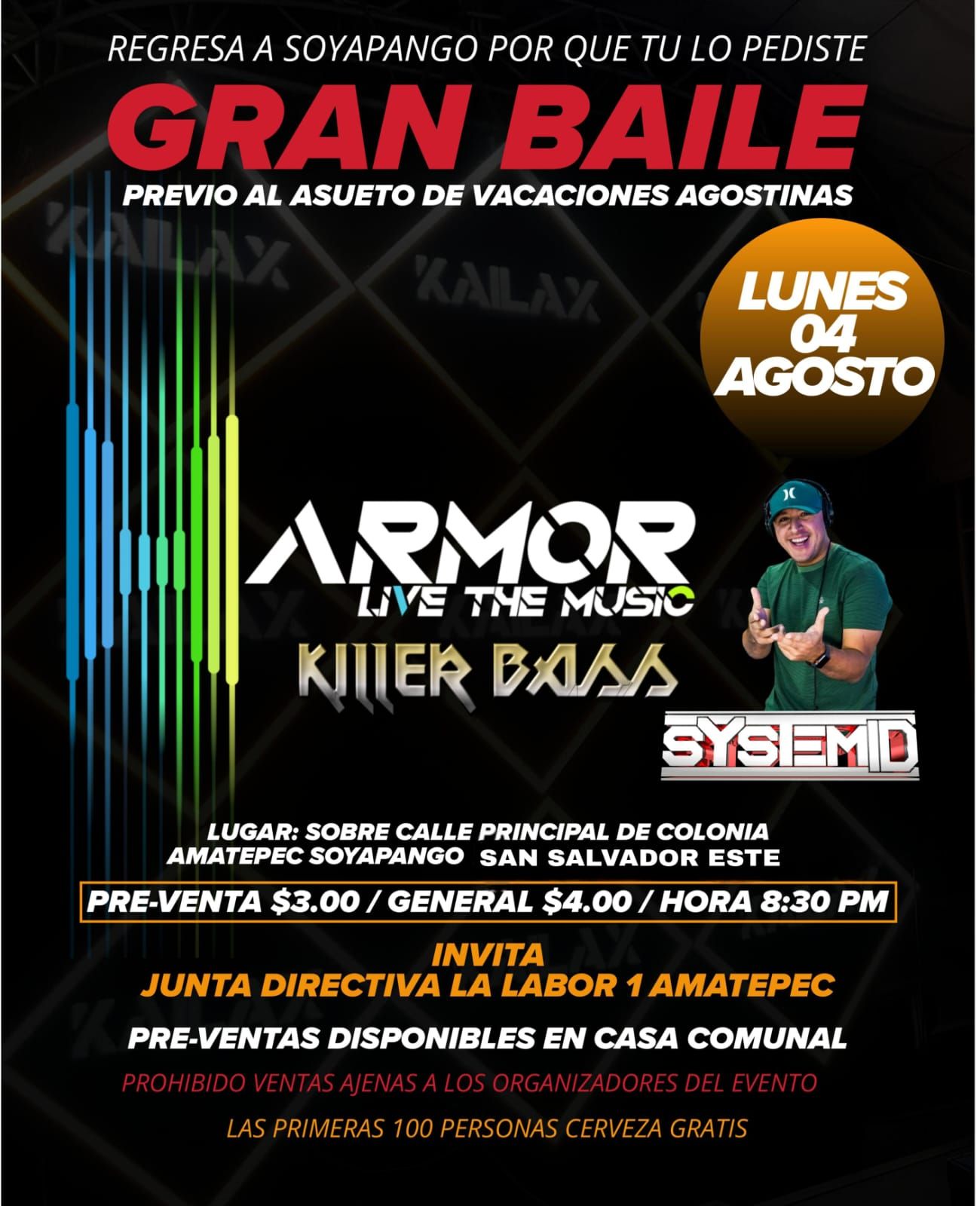 GRAN BAILE EN SOYAPANGO