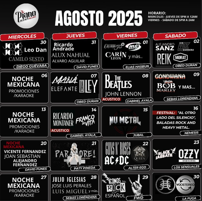  Tributo a Zoé, Voostereo & La Fuga 