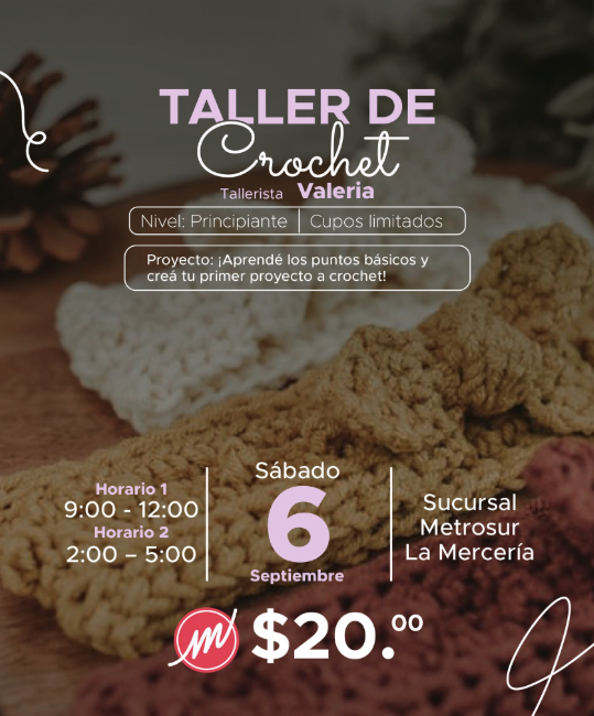 ✨ Taller de Crochet para Principiantes ✨🧶