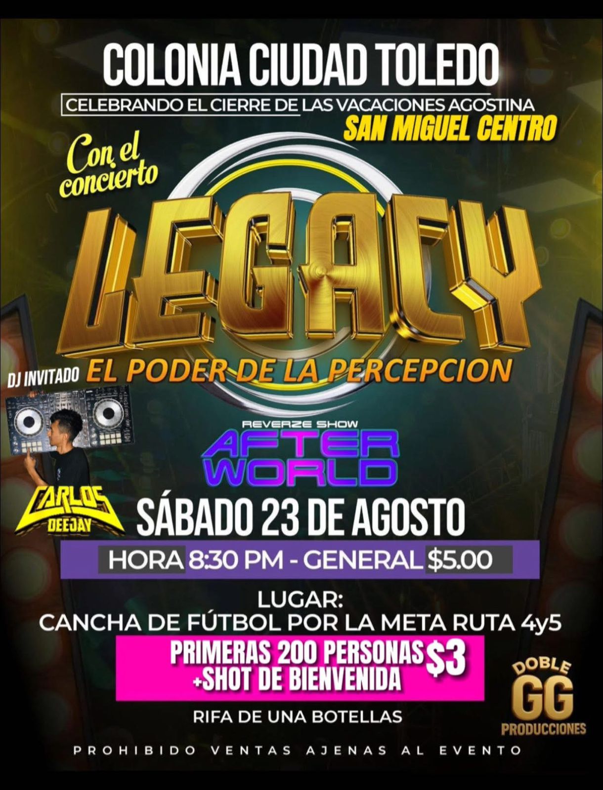 CONCIERTO DE LA DISCOMOVIL LEGACY