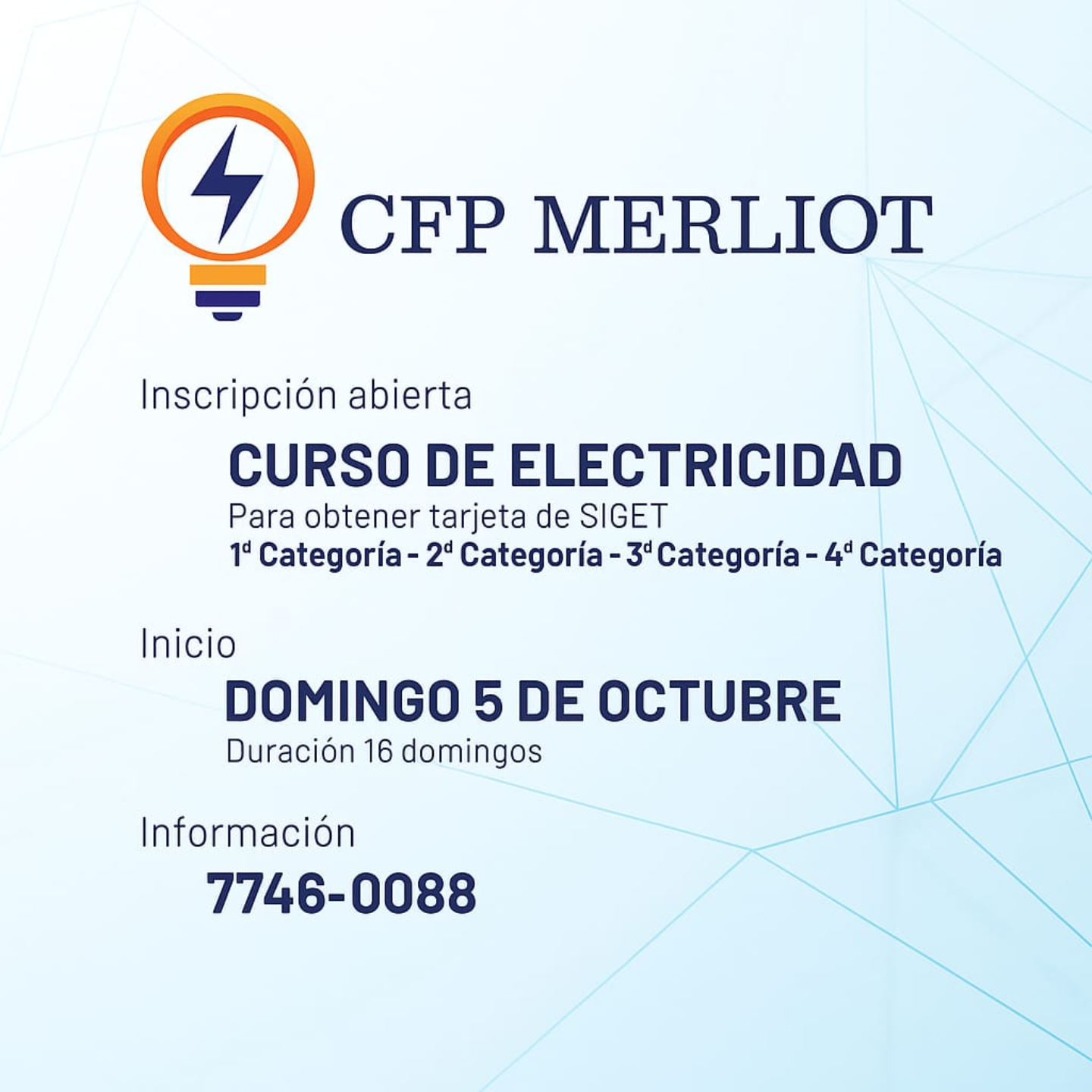 Curso de Electricidad en CFP Merliot! ⚡