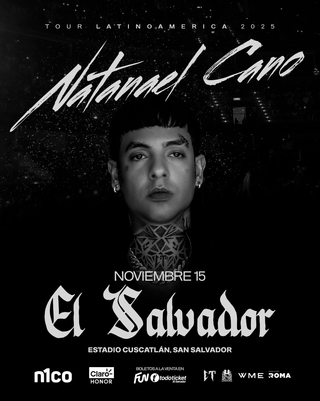 Concierto De Natanael Cano En El Salvador 2025