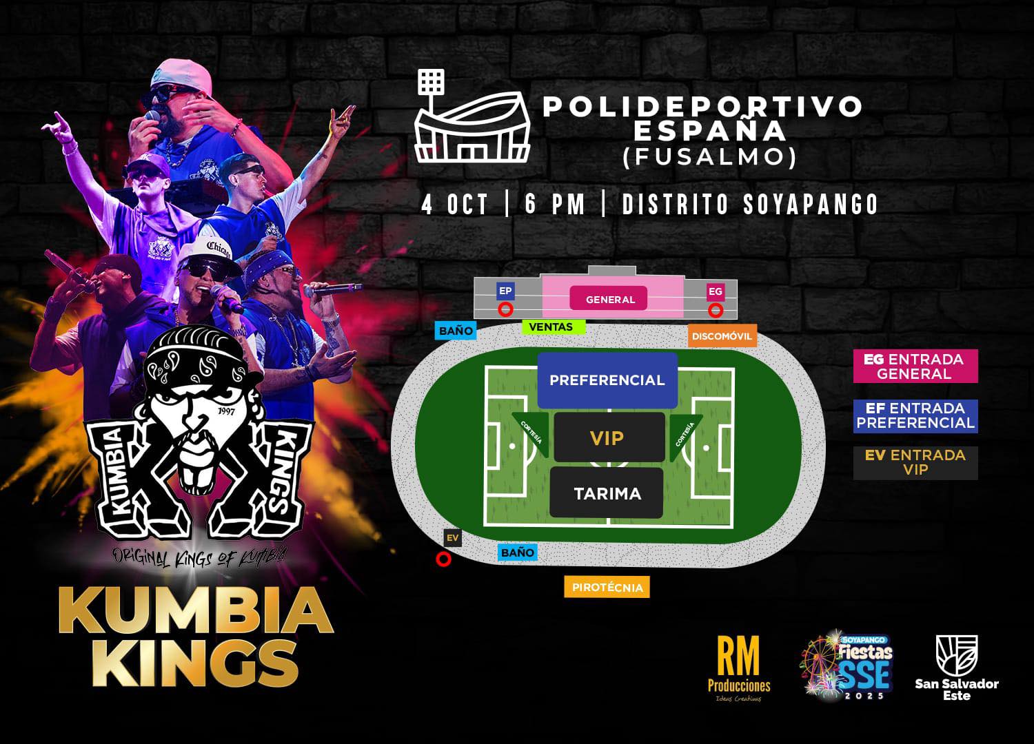 CONCIERTO DE LOS KUNBIA KINGS EN EL SALVADOR 2025