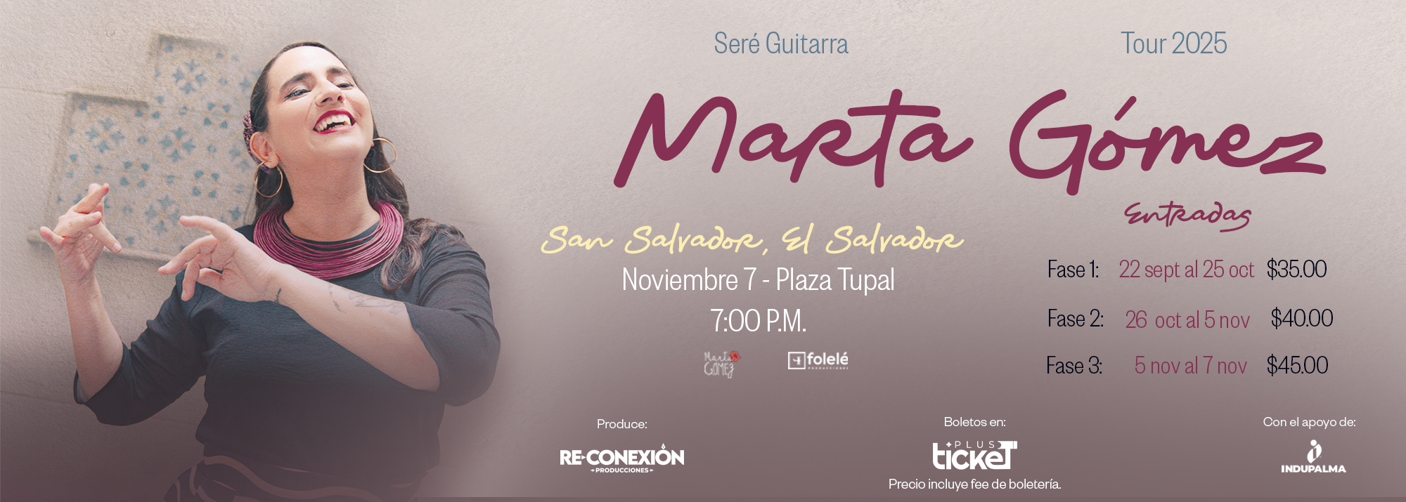 Concierto de Marta Gómez en El Salvador
