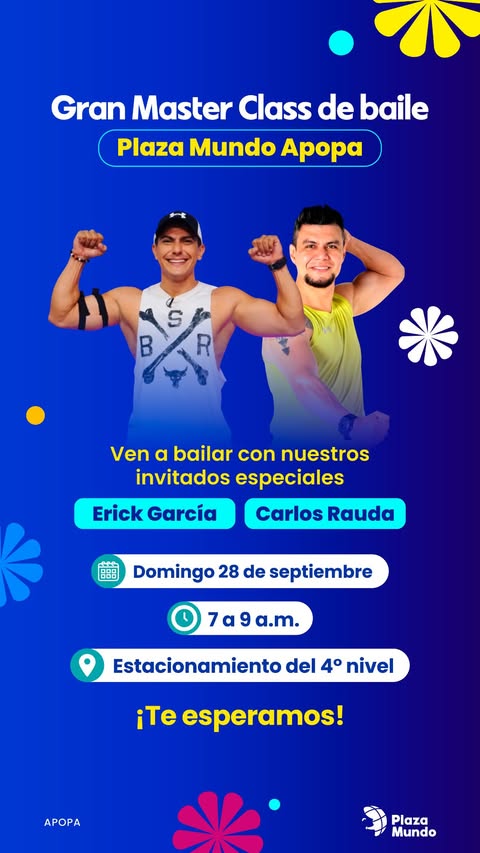 Gran Master Class de Baile en Plaza Mundo Apopa 🏢✨
