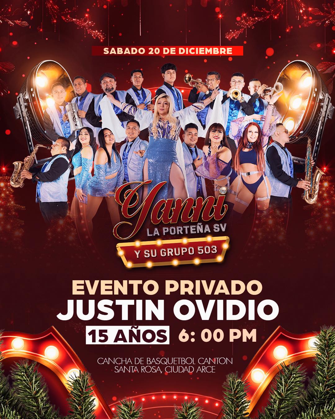 Fiesta con música en vivo 