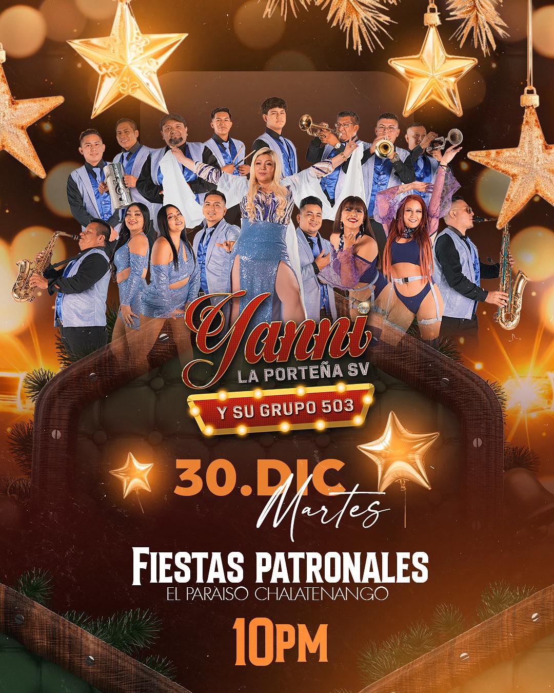 Música en vivo por anni La Porteña SV y su grupo 503