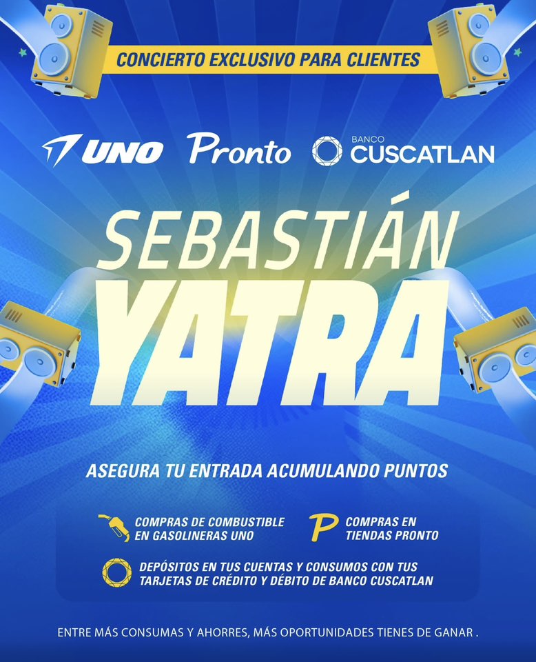 Concierto de Sebastián Yatra en El Salvador