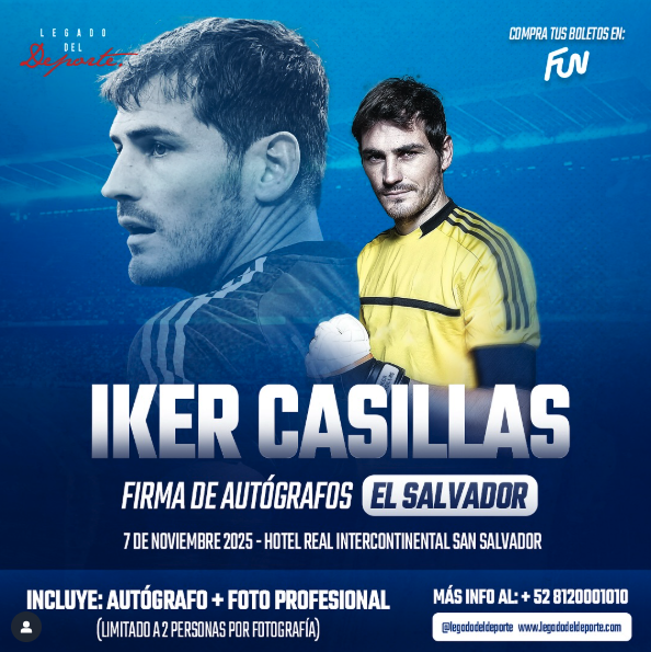 FIRMA DE AUTOGRAFOS DE IKER CASTILLAS EN EL SALVADOR 
