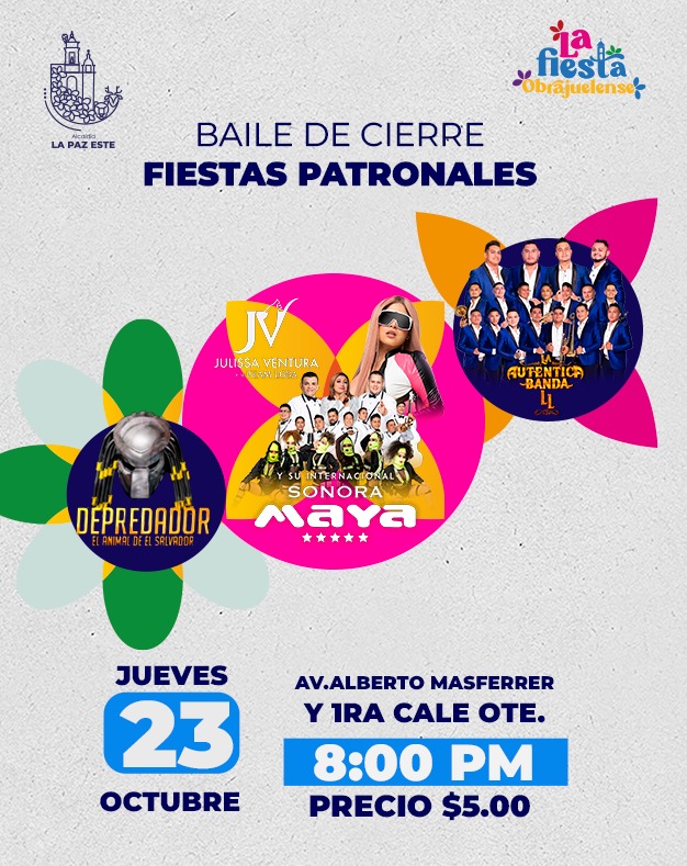 BAILE DE CIERRE FIESTAS PATRONALES CON JULISSA VENTURA Y LA SONORA MAYA