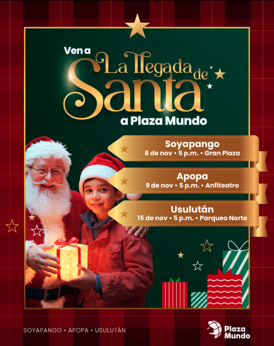 🎁 ¡El visitante más esperado del año llega a Plaza Mundo! 