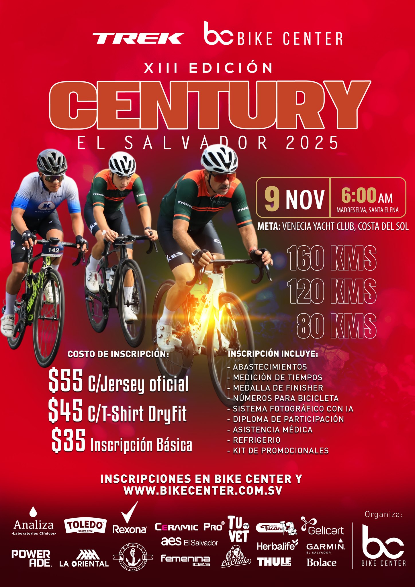 🚴‍♀️ XIII Edición Century El Salvador 2025