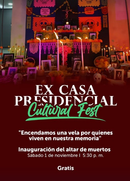 Inauguración del altar de muertos