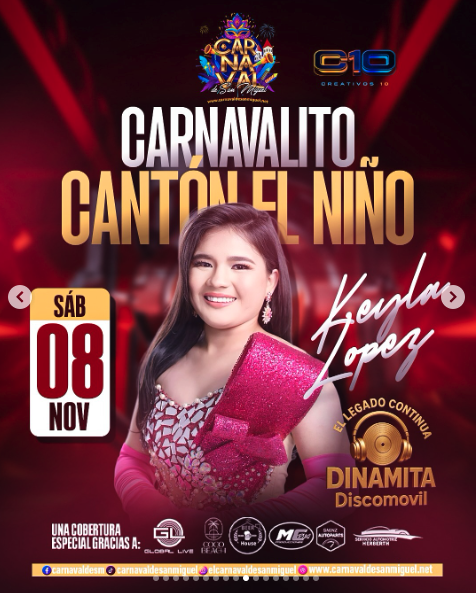 Carnavalito Cantón El Niño Con Discomovil Dinamita 